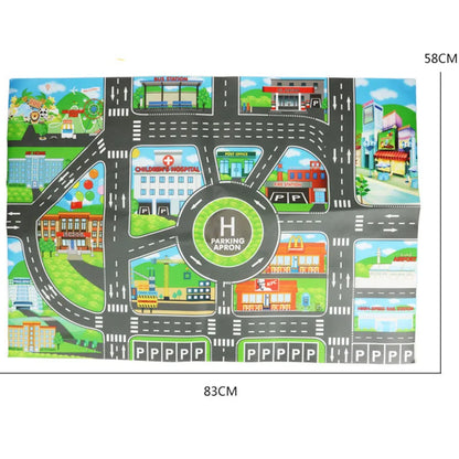 DIY with Map Assemble Stunt Car Variety  Universal Racing Set Track Car Flexible Educational Rail Car Model Puzzle Toy for Kids