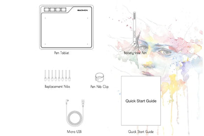 GAOMON S620 6.5x4 Inches Digital Pen Tablet For Drawing Design Android Phone Windows Mac OS System Compatible Graphics Tablet