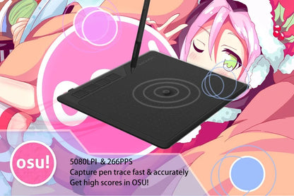 GAOMON S620 6.5x4 Inches Digital Pen Tablet For Drawing Design Android Phone Windows Mac OS System Compatible Graphics Tablet