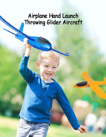 DIY Planes 37/48 CM Hand Throw Airplane EPP Foam Launch Fly Glider Model Aircraft Outdoor Fun Toys for Children Party Game Gifts