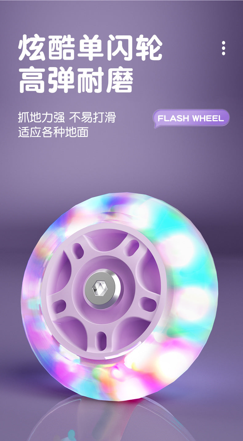 Kids Inline Skates for Beginners Adjustable Roller Blades for Boys Girls Age 6-12 Entry Level Professional Outdoor Skating Shoes