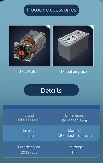 MOULD KING  Amusement Park Toys Motorized Spinning Ride,Water Slide,Flying Swing Ride,Shark Pirate Ship Building Blocks Bricks