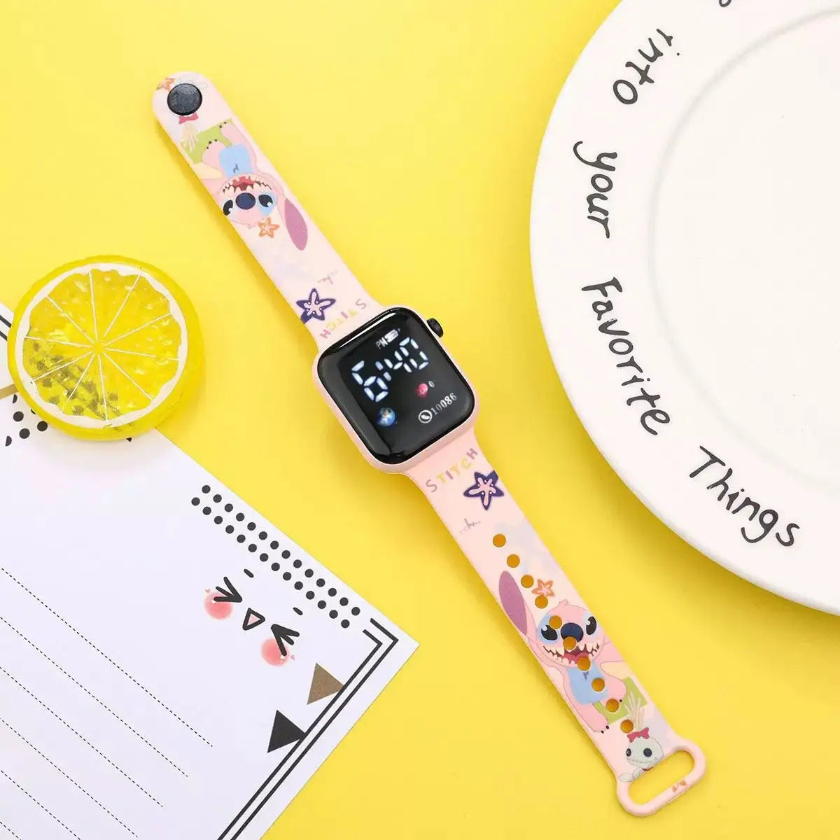 New Stitch Children Watches Girls Children's electronic watch Hello Kitty digital watch Women's children's watch