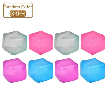 Square Ice Stress Ball Fidget Toys Stress Relief ADHD Autism Sensory Toys Soft Squishy Toys Party Favors Gifts for Kids Adults