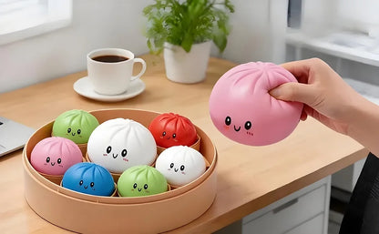 Shiny Dumpling Mystery Box Colorful Dumpling Stress Relief Balls Easter Gift Box Fillers Stretchable Office Desk Toys