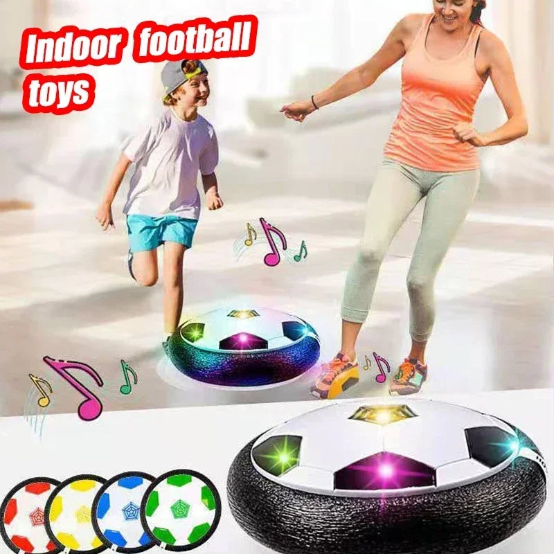 LED Bubble Football Kids Interactive Game Toy with Music and Lights Floating Indoor Mobile Slide Flat Soccer Sports for Kid Gift