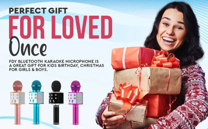 Kids Karaoke Microphone for Girl Toys,Christmas Birthday Gifts Ideas for 3 4 5 6 7 8 9 10 Year Old Girls