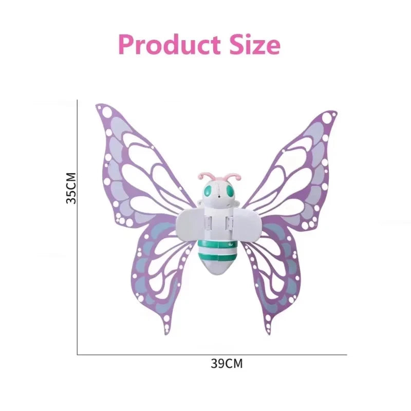 Electric Butterfly Wings Moving Elf Wing with Light Fairy Wings for Kids Birthday Christmas Cosplay Dress Up Angel Girls Toy