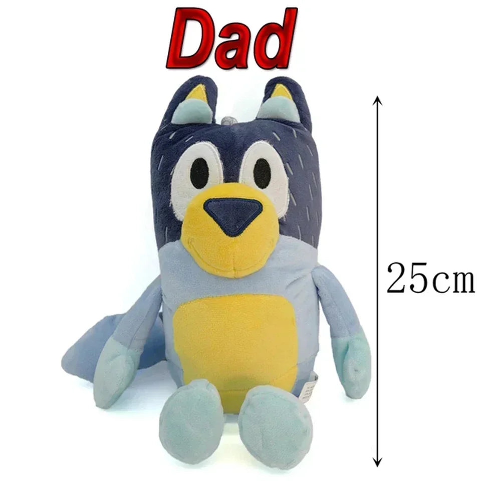 HOT SALE Bluey Dog Bingo Family Plush Toy Cartoon Dog Soft Stuffed Animals Dolls Birthday Christmas Gifts Family Blue-Y Bingo!!!