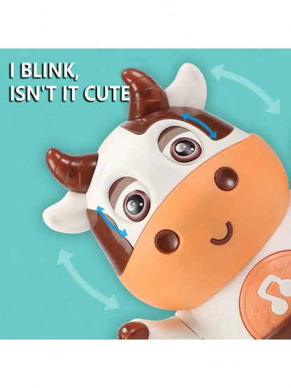 Baby Dancing Cow Toy - Electric Music Plush Cow with Funny Songs and Moves, Baby Interactive Baby Toys, Cute Toddler Christmas G