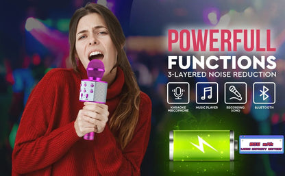Kids Karaoke Microphone for Girl Toys,Christmas Birthday Gifts Ideas for 3 4 5 6 7 8 9 10 Year Old Girls