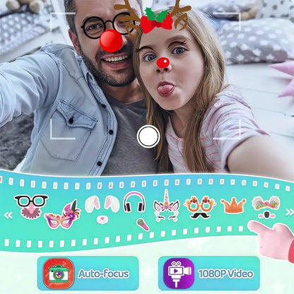 AMORUS Children Muscial Phone Dual Camera Mp3 Player Game Fuction Cartoon Baby Mobile for Girls Boys Birthday Christmas Gifts