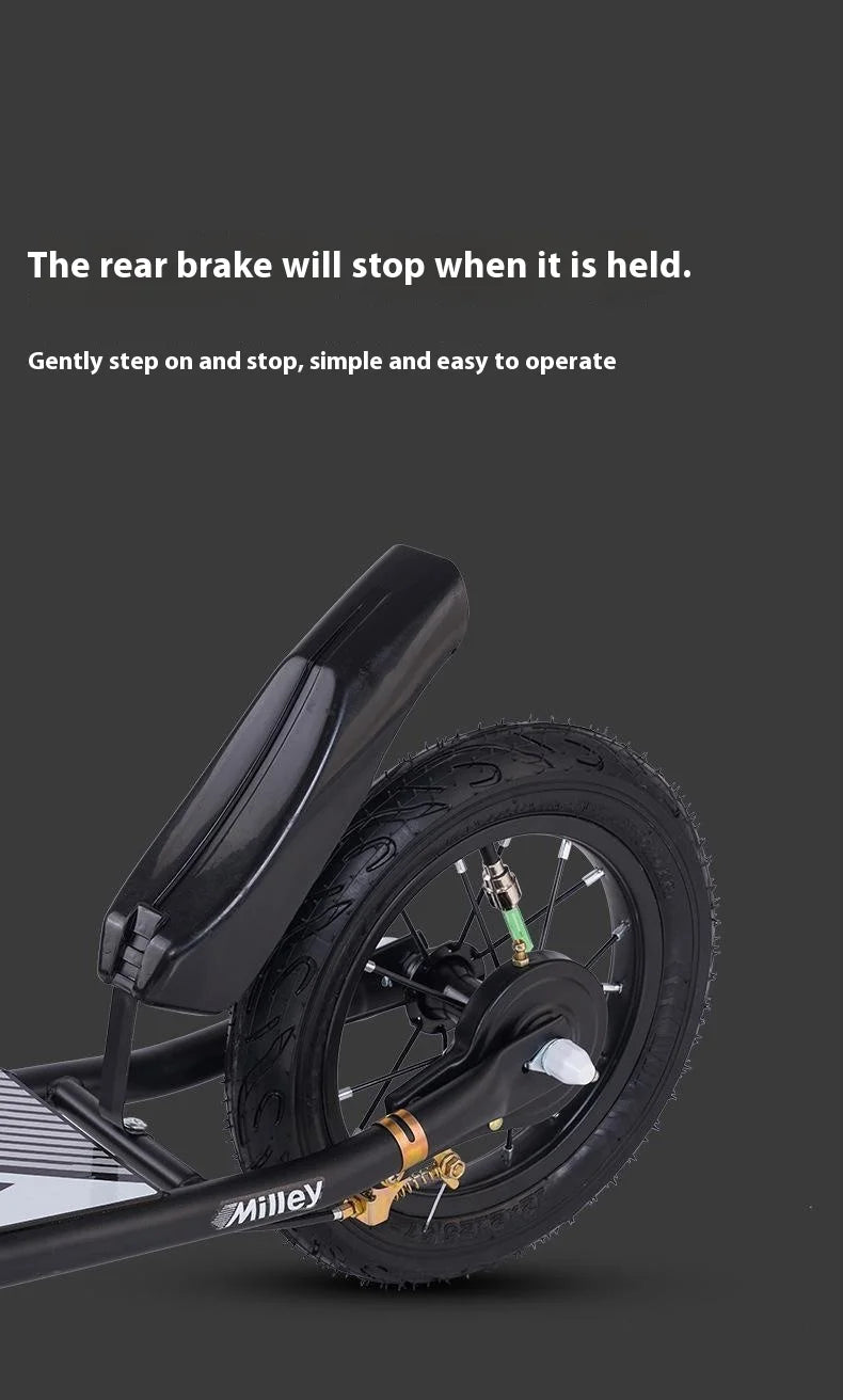 Non-Electric Folding Two-Wheeled Skateboard for Boys & Girls Children's Brake System Available in Multiple Colors