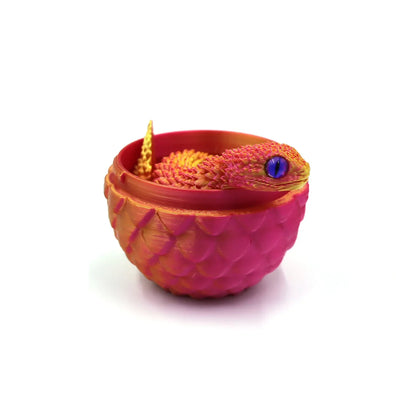 3D Print Cool Snake Dragon Egg Multi-joint Novel Easter Hot Sale Gifts Decompression Children's Toys Desktop Decorations Printed