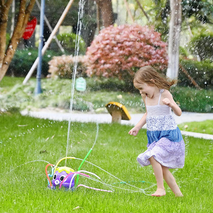 Sprinkler Rotating Spray Outdoor Games for Kids Garden Octopus Summer Water Toy Backyard Yard Cartoon Splash Baby Bath Toys Gift