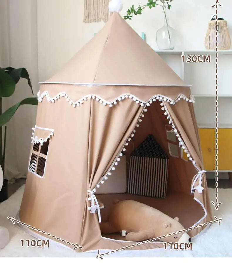 Folding Toy Tent Large Teepee Tent for Kids Children Play House Princess Castle Children Outdoor Gifts Toys Tent Castle