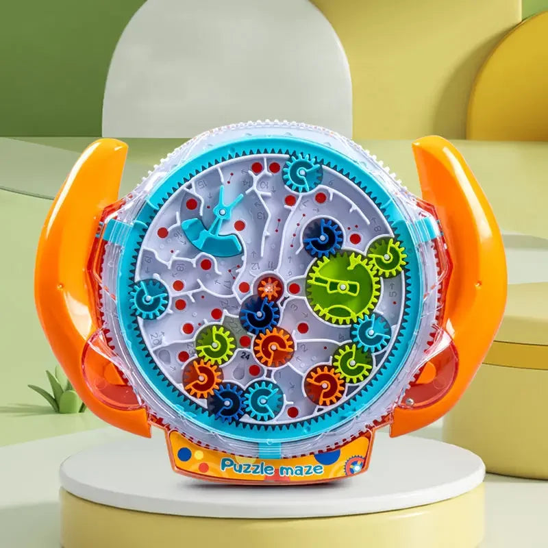 3D Creative Puzzle Maze Magic Transparent Puzzle Speed Cube Rolling Ball Magic UFO Maze Toys For Children Stress Reliever Toys