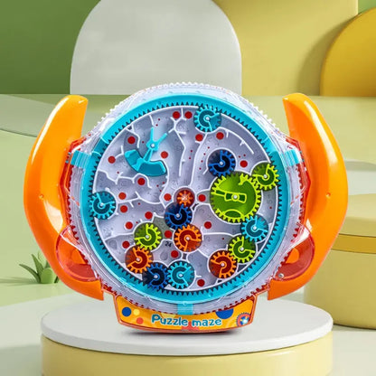 3D Creative Puzzle Maze Magic Transparent Puzzle Speed Cube Rolling Ball Magic UFO Maze Toys For Children Stress Reliever Toys