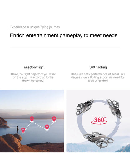 D16 Mini Drone 4k HD Camera ESC Aerial Aircraft Air Pressure Fixed Height Pocket UFO Remote Control Airplane Gift Toys for Kids