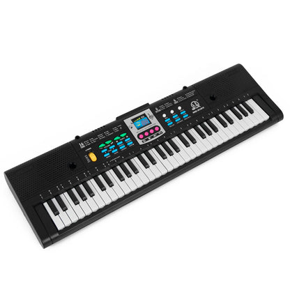 61 Keys Digital Music Electronic Keyboard Kids Multifunctional Electric Piano for Piano Student with Microphone Function 2024