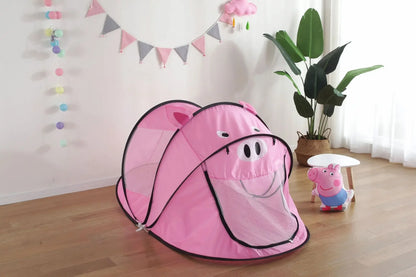 Outdoors Pop Up Toy Tent Indoor Net Baby Ball Pit Pool Dropship New Portable Tiger kids' Tent Cartoon Animal Children Play House