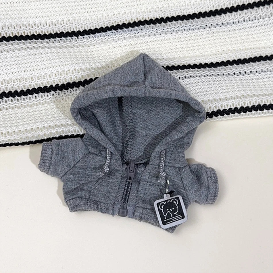 For labubu Big Into Energy Series Casual Hoodie Grey And Black Suit Fashion Sweatshirt Jacket Lovely Outfit Gifts