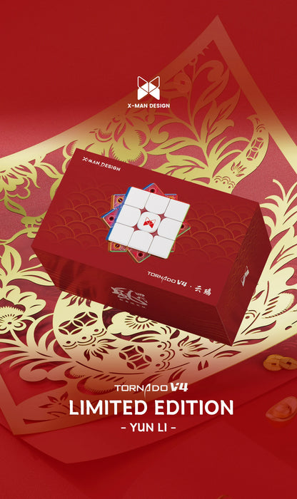 [CubeFun] QiYi XMD Tornado V4 YunLi 3x3 Flagship Version Magnetic Magic Speed Cube QiYi XMD Tornado V4M Pioneer Puzzle Toys