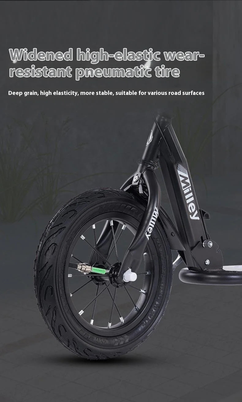Non-Electric Folding Two-Wheeled Skateboard for Boys & Girls Children's Brake System Available in Multiple Colors