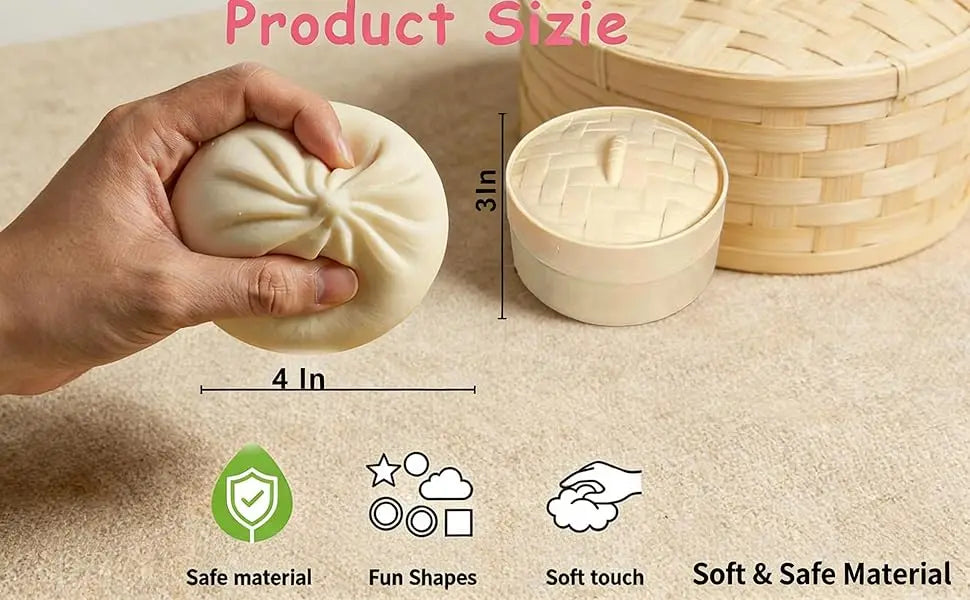 Shiny Dumpling Mystery Box Colorful Dumpling Stress Relief Balls Easter Gift Box Fillers Stretchable Office Desk Toys