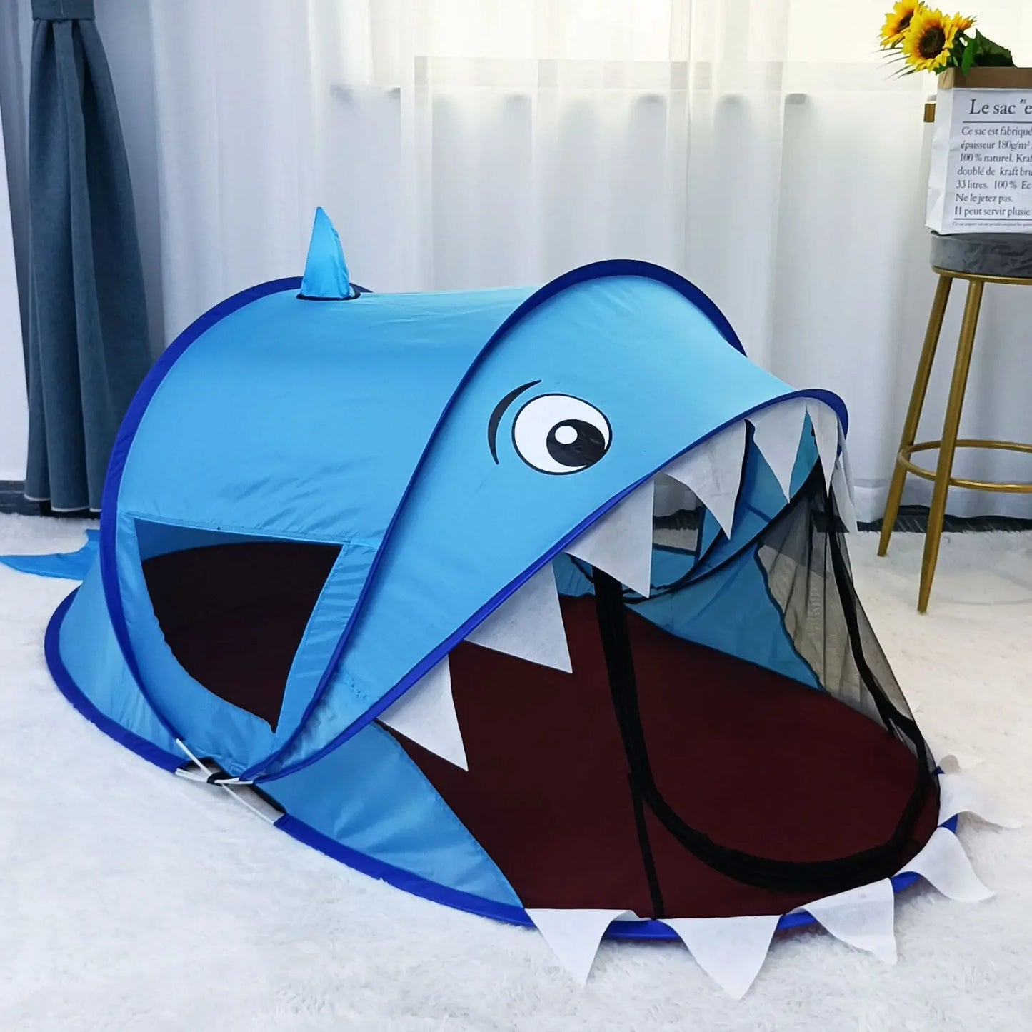 Outdoors Pop Up Toy Tent Indoor Net Baby Ball Pit Pool Dropship New Portable Tiger kids' Tent Cartoon Animal Children Play House