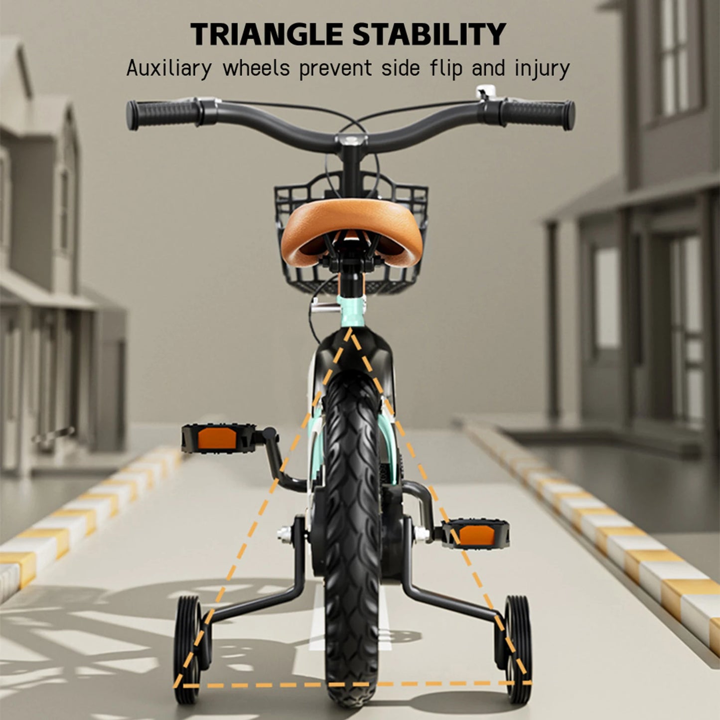 14inch 16inch Kids Bike Bicycle for Girls Ages 3-7 Years with Training Wheels Basket Kids Bicycle