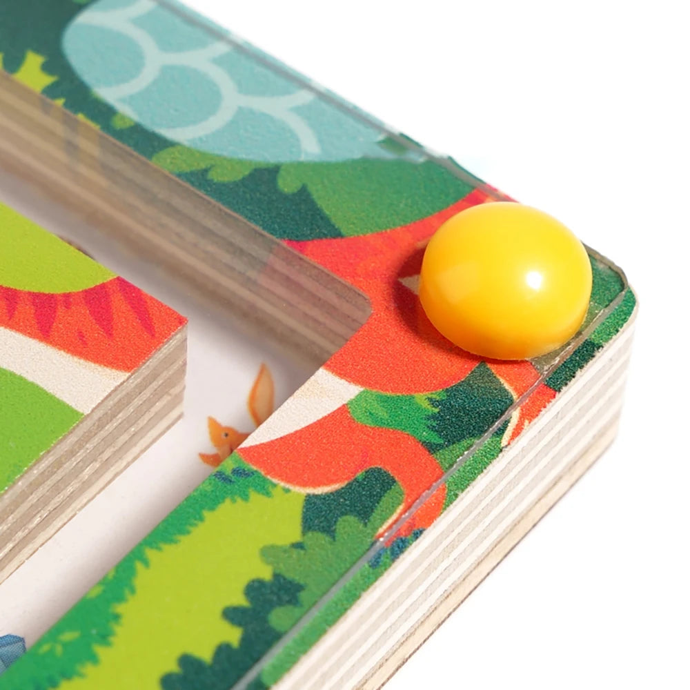 Magnetic Color and Number Maze Montessori Dinosaur Counting Matching Learning Puzzle Board Toddler Fine Motor Skills Travel Toys