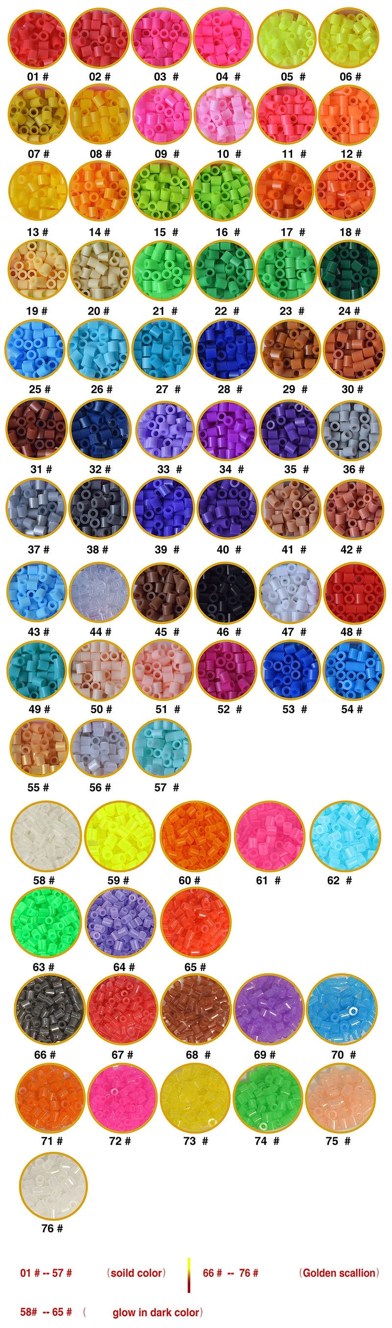 20colours/box Yantjouet 5mm Mini Beads Set 2000pcs DIY Hama Beads Iron Beads High Quality Gift
