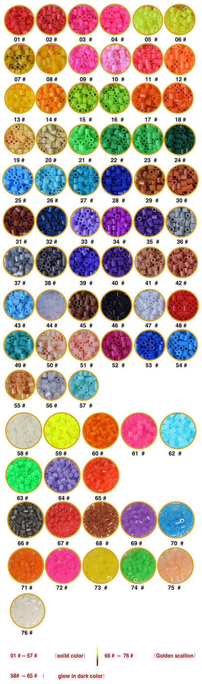 20colours/box Yantjouet 5mm Mini Beads Set 2000pcs DIY Hama Beads Iron Beads High Quality Gift