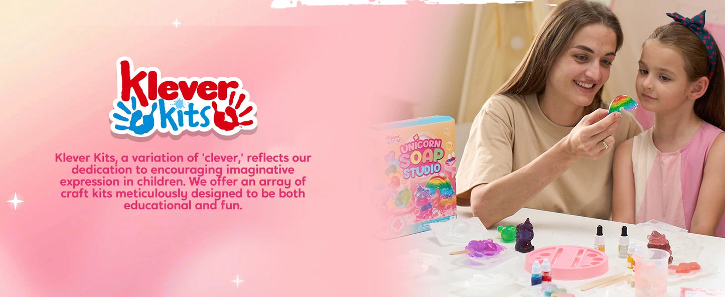 JOYFY Unicorn Soap Making Kit Girl Crafts DIY Project for Kids Birthday Chirstmas Gift STEM Activity Teenage Gifts
