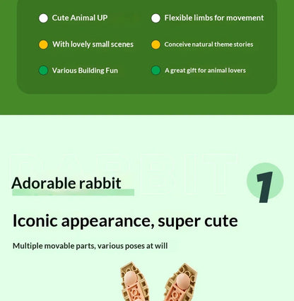 LEGO 3-in-1 Building Blocks 31162 Cute Rabbit Boys and Girls Children's Toys Birthday Gifts Decorative Ornament