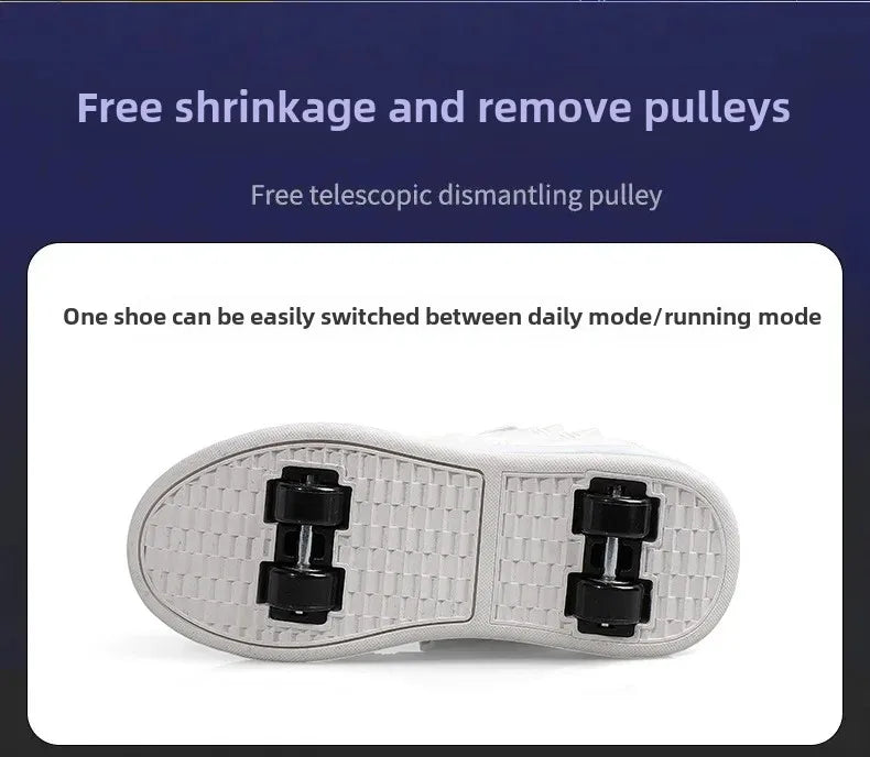 New Kids Roller Skates Boys Girls Inline Skates Four-Wheel Balance Wheels Walking Shoes Spring Outdoor Sports Entertainment