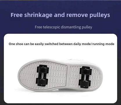 New Kids Roller Skates Boys Girls Inline Skates Four-Wheel Balance Wheels Walking Shoes Spring Outdoor Sports Entertainment