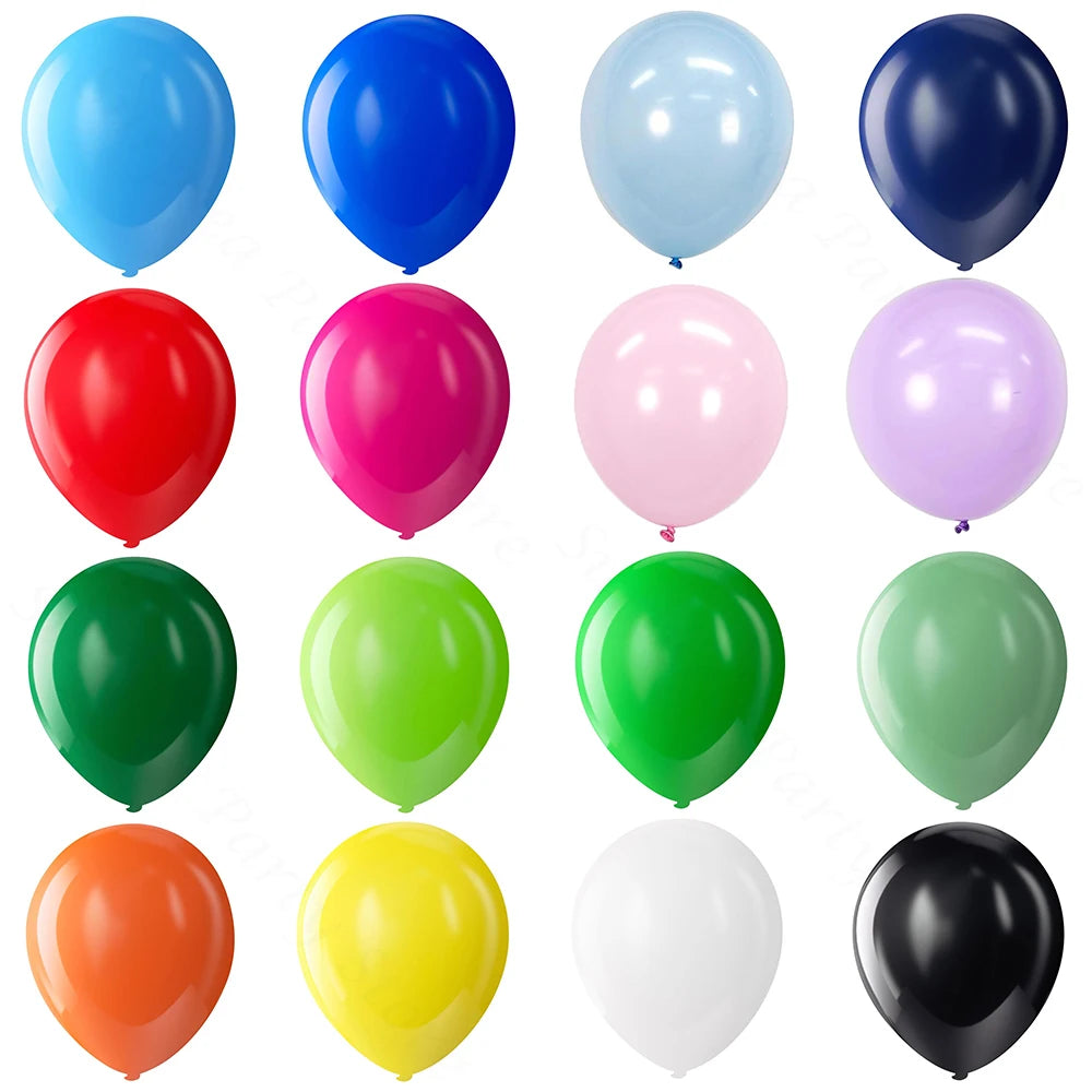 5/10/12inch 10/20/30pcs Colorful Rainbow Latex Balloon Blue Pink Red Green Balloons Wedding Birthday Party Christmas Decorations