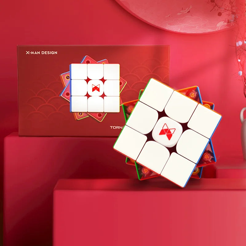 [CubeFun] QiYi XMD Tornado V4 YunLi 3x3 Flagship Version Magnetic Magic Speed Cube QiYi XMD Tornado V4M Pioneer Puzzle Toys