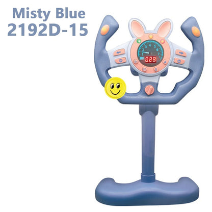 Electric Simulated Driving Steering Three-Dimensional Portable Wheel Copilot Toy Light And Sound Educational Children's Gifts