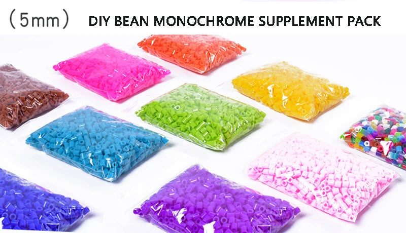 20colours/box Yantjouet 5mm Mini Beads Set 2000pcs DIY Hama Beads Iron Beads High Quality Gift