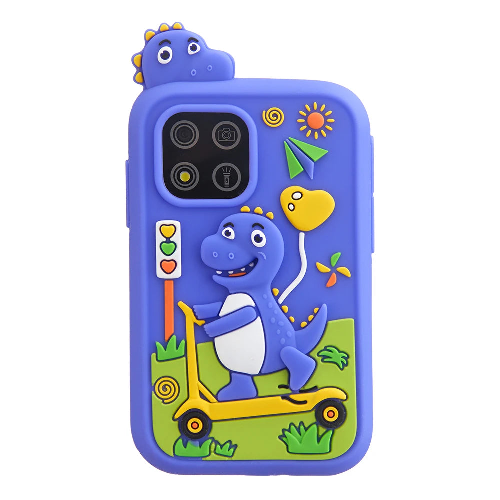 AMORUS Children Muscial Phone Dual Camera Mp3 Player Game Fuction Cartoon Baby Mobile for Girls Boys Birthday Christmas Gifts
