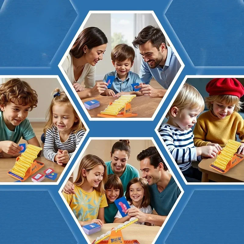 New Board Game Tilt n Shout Swinging^& Stilt Multiplayer Battle/ Answering Interactive Table Game~ Family Party Board Toy!!!