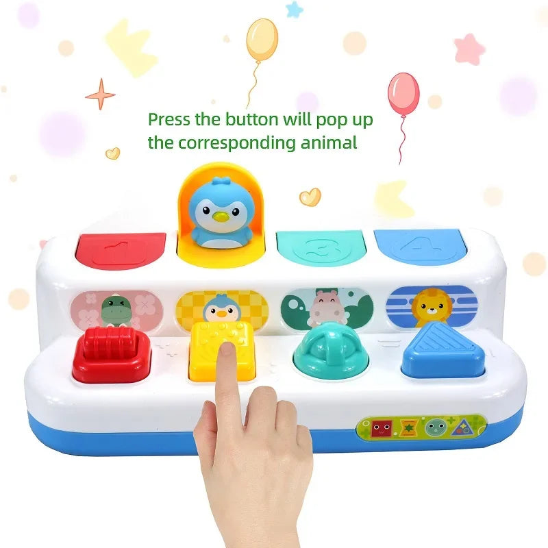 Interactive Activity Sensory Toy for Babies Cause and Effect Toy Baby Development Games Montessori Educational Learning Toys