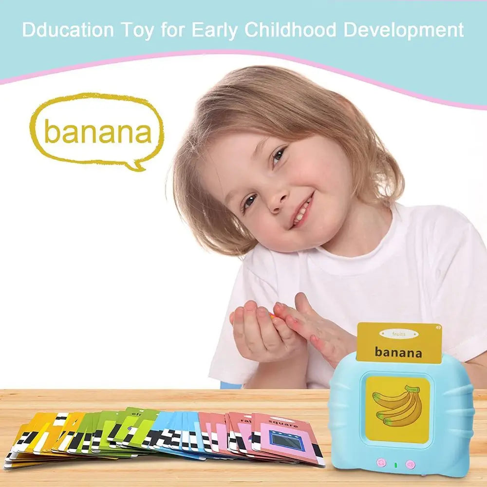 Educational Learning Talking Flash Cards Kindergarten Kids English Language Electronic Audio Book Learn English Words Toys