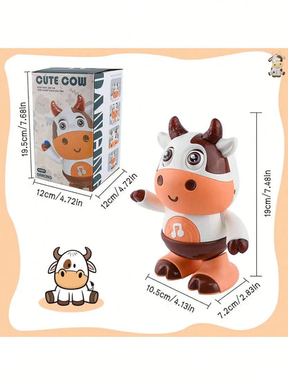 Baby Dancing Cow Toy - Electric Music Plush Cow with Funny Songs and Moves, Baby Interactive Baby Toys, Cute Toddler Christmas G
