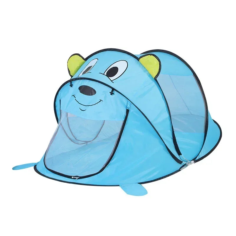 Outdoors Pop Up Toy Tent Indoor Net Baby Ball Pit Pool Dropship New Portable Tiger kids' Tent Cartoon Animal Children Play House