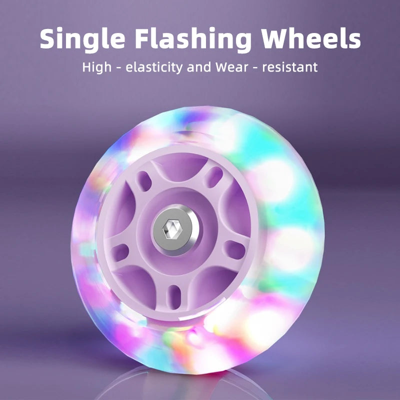 Kids Inline Skates for Beginners Adjustable Roller Blades for Boys Girls Age 6-12 Entry Level Professional Outdoor Skating Shoes