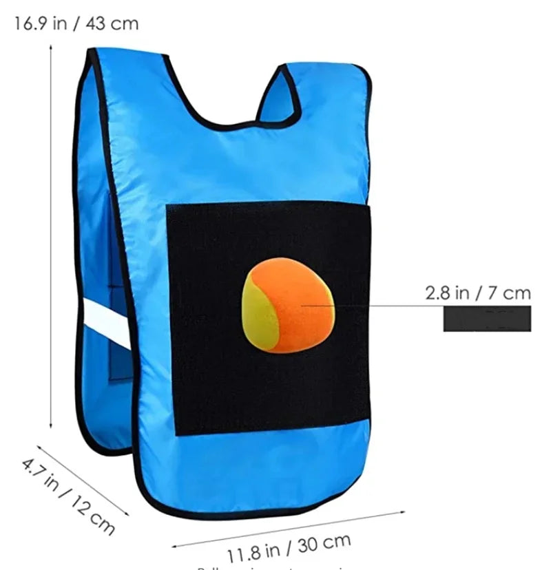 4pcs Children Dodgeball Game Vest Sticky Ball Dart Board Target Sport Game Toy Outdoor Parent-Child Interaction Playground Games